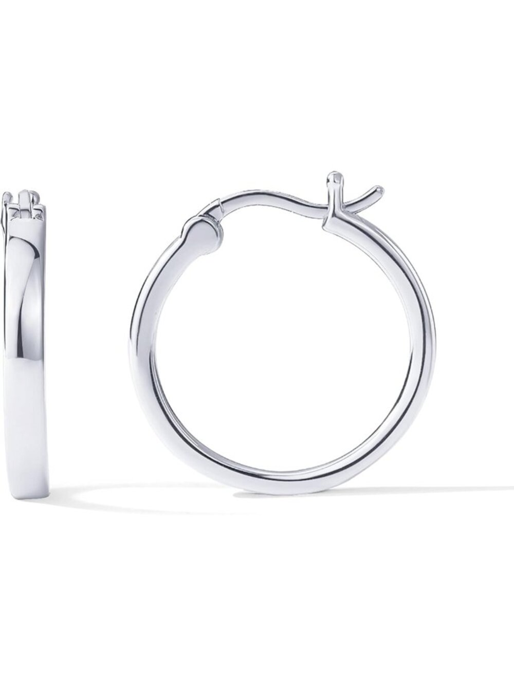 Stylish 14K Gold Plated Lightweight Hoop Earrings for Women - Trendy Fashion